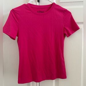 Edited Vibrant Pink Short Sleeve Tee